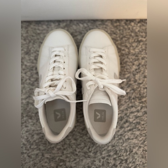 VEJA Campo Leather White Natural Size 37 - Picture 5 of 8